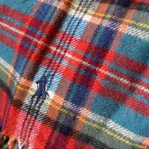 RALPH LAUREN PLAID WINTER 2008 WOOL BLEND SCARF